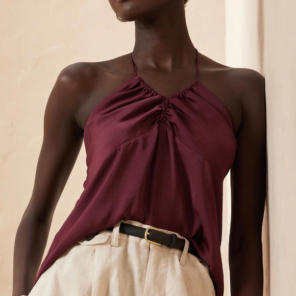 Banana Republic Factory Tops Banana Republic Silky Halter Camisole